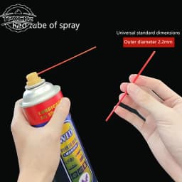 10pcs Spray Can Extension Straw Replacement Accessories Rust Remover Lubricant Spray Straws 12/25/50cm Cleaning Agent Small Tube