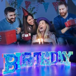 Multicolor Letters LED Night Light Numbers Dual‑Power Light‑Up Battery USB Operated Portable Indoor Decor for Party Wedding Home