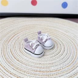 3.5cm Doll Canvas Shoes Leather Shoes For 15 17 cm For Labubu Doll Mini 1/6 BJD OB27 10cm Cotton Doll Clothing Outfit Accessory