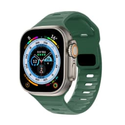 Silicone Strap For Apple Watch ultra Band 49mm 46mm 44mm 45mm 42mm 41mm 40mm sport correa bracelet iwatch Series 9 10 7 6 5 se 8