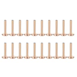 10Pcs/set Surgical Steel Labret Lip Piercing Replacement Accessories Internally Threaded Ear Tragus Replacement Base Barbell