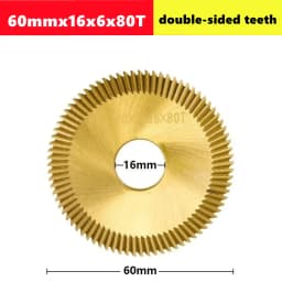 1pcs Key Machine Saw Blade 60/70mm 60/80/100T Double-Sided HSS Key Milling Cutter Multi-Function Key Copying Machine Cutter