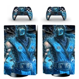 Game Mortal Kombat PS5 Disc Skin Sticker Decal Cover for Console and 2 Controllers PS5 Disk Skin Sticker Vinyl