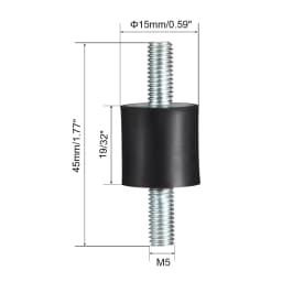 4pcs M3/M4/M5/M6 Rubber Vibration Mounts Anti Vibration Isolator Shock Damper for Air Compressors Water Pump Welding Machine