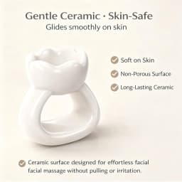 Premium Natural Ceramic Gua sha Tool for Face and Body Lymphatic Drainage Massager Face Lift Sculpts Jawline Reduces Double Chin