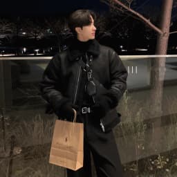 Men's Suede Stand Collar Cotton Jacket Lamb Fur Lined Loose Fit Korean Style Trendy Outerwear Warm Thick Long Sleeve Zipper