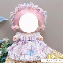 Cute Dres Jk Uniform Clothes for 20cm Cotton Plush Lolita Dress Up Clothing Skirt Fashion Casual Suit Socks Girl Toy Accessories