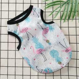 Sunscreen Clothes for Cats Summer Pet Vest Cute Print Cat Puppy Clothing Ultra-thin Breathable Kitten Pullover Ropa Para Gatos