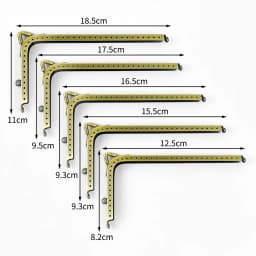 2/5Pcs Deepeel 12.5-18.5cm Glossy L-shaped Head Kiss Clasp Metal Purse Frame Handle DIY Handbag Coin Bags Hardware Accessories