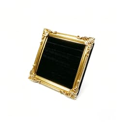 Retro Square Ring Display Stand Jewelry Showcase Tray Wooden Shop Window Decoration Photography Background Props