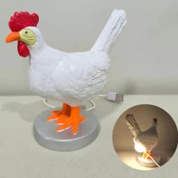 LED Night Lights Funny Animal Chick Light Easter Carnival Party Ornaments Children's Gifts Home Decoration Chicken Night Lamp