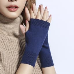 1 Pair Half Finger Gloves Solid Color Stretch Mittens Women Short Fingerless Gloves Winter Warm Knitted Gloves Cosplay Gloves