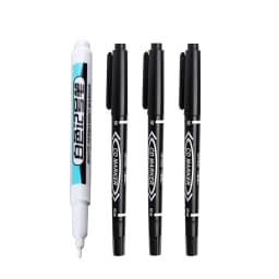 1/4Pcs White Permanent Paint Pen Set for Wood Rock Plastic Leather Glass Stone Metal Canvas Ceramic Deep Hole Marker 0.7mm