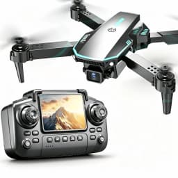 TONGLI Foldable Drone RC Quadcopter with 3.1‑Inch Large‑Screen Remote Control Single‑Camera Aerial Version One‑Key Takeoff Gesture Photo Headless Mode Long Battery Life Long‑Range Portable FPV Aircraft for Teen & Adult Beginners Ideal Photography Gift