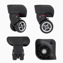 2Pcs Replacement Luggage Wheels for Suitcases Silent Repair Spinner Caster Rubber Wheels Trolley Parts Luggage Accessories