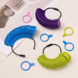 1pc Plastic Jewellery Measuring Ring Tool Ring Finger Gauges Sizer Meter Hand Loop US 0-13 & UK A-Z for DIY Jewelry Size Tools