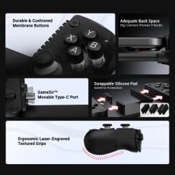 Gamesir X5 Lite Controller for Mobile Gaming Smartphone Phone Gamepad Compatible Android and iOS Hall Effect Sticks Type-C