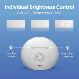 Awakening Wake Up Sunrise Alarm Clock Table Clock Dimmable with 3 Ring 8 Nightlight 26 Sound Sleep Timer Night Light