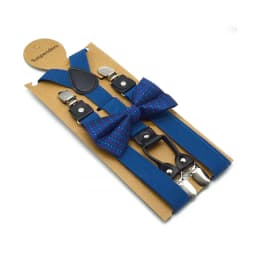 Solid Color Bowknot Elastic Leather Suspenders Braces Men Women Adjustable Straps For Wedding Suit Skirt Accessories Gift