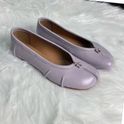 Size 35-43 Split Toe Women Ballet Flats Tabi Shoes Casual Slip-on Loafers Ladies Pleated Leather Espadrilles Zapatillas Mujer