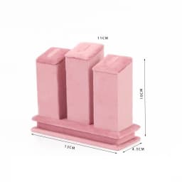 High End Pink Velvet Jewelry Display Props Ring Earrings Holder Necklace Bracelet Tray Organizer Jewelry Store Window Display