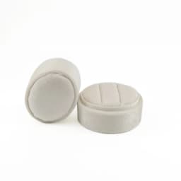 Flannel Jewelry Box Oval Ring Box Simple and Exquisite Velvet Jewelry Box Double Rings Box for Wedding Gift Wrap Packaging