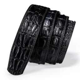 3.5cm Wide Cowskin Genuine Leather Belts for Automatic Buckle Luxury Crocodile Belt without Buckle Red Blue Green Leather Belts