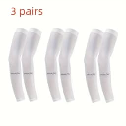 3 Pair of Breathable Sun Protection Sleeves - Breathable & UV Protective Gear for Sports, Driving, & Outdoor Adventures