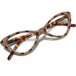 mincl Cat Eye Crystal Rhinestone Reading Glasses for Women Sparkling Eyewear Frames Female Trendy bling Diamond Reader NX