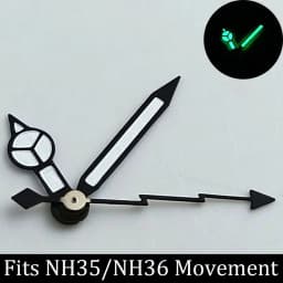 Luminous Watch Hands Blue‑Green & Green, High Quality Replacement Hands for NH35 NH36 ETA2824 2836 Miyota 8205 8215 Watch Movements