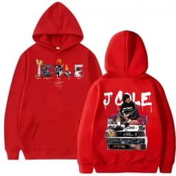 J Cole THE FALL OFF Tour Album 2026 Hoodie Men's Long Sleeve Vintage Fashion Sweatshirt Hip Hop Loose Pullover Hooded Streetwear