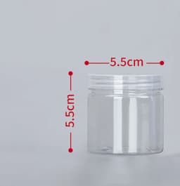 1PC Plastic Packing Bottle PET Clear Empty Seal Bottle Circular Bucket Storage Biscuit Jar Food Grade Sealed Cans Tank Container