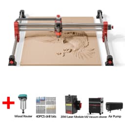 Twotree TTC-H40 CNC Engraving Machine 500W Spindle Motor 3Axis/4Axis 1000x1000x100mm for Stainless Steel Wood CNC Router Machine