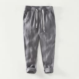 Spring Summer New Breathable 100% Linen Straight Pants Men Clothing Casual Simple Slim Trousers BL8236