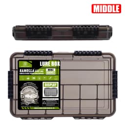 SAMOLLA New Large Waterproof Fishing Tackle Box, Fish Hook Fishing Lure Bait Storage Case Portable Fishing Gear Accessorie