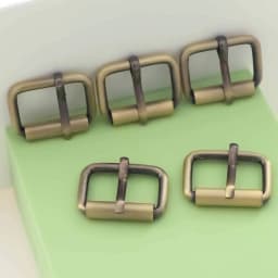 5PCS Roller Buckle Metal Adjustable Belt Pin Buckle Bag Strap Slide Tri-Glide Buckle Webbing Hardware DIY