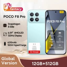Global Version POCO F8 Pro Smartphone Snapdragon8 Elite 100W HyperCharge 6210mAh Battery 6.59"120Hz HyperRGB AMOLED Display NFC