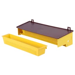 Pollen Collector, Pollen Trap, Beekeeping Tool, Removable Yellow Plastic Pollen Trap with Ventilated Pollen Tray