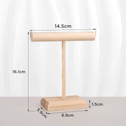Solid Wood Jewelry Props Display Stand Bracelets Earrings Necklaces Jewelry Storage Rack With Wooden Base Hanging Holder