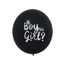 36-inch Black Gender Reveals Balloon Boy or Girl Boys and Girls Set Up Large Balloons