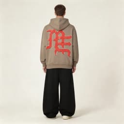 Graphic Zip Up Hoodie Men Vintage Washed Cupid Angel Print Rhinestone Oversized Fleece Hooded Sweatshirt Y2k Streetwear Jacket