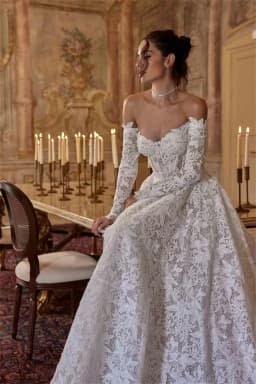 High Quality Long Sleeves Sweetheart Bridal Grown A Line Wedding Dresses Sweep Train Custom Made 2026 Vestido De Noival