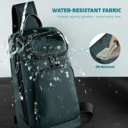 Heroic Knight Multifunctional Large-Capacity Men’s Handbag Waterproof Oxford Chest Bag Men’s Outdoor Sports Casual Crossbody Bag