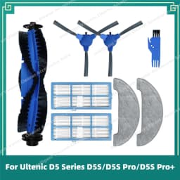 Fit For Ultenic D5 Series D5S / D5S Pro / D5S Pro+ / Lenovo E1 Vacuum Parts Main Side Brush Hepa Filter Mop Rag Accessories Kits