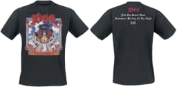 Dio Band Sacred Heart Double Sided Print T Shirt, 100% Cotton Casual Neutral Tee, Heavy Metal Streetwear for Fans, Breathable