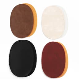 1Pair PU Leather Sew-on Oval Elbow Knee Patches DIY Repair Sewing Appliques Used for Alterations Repair Decoration on Clothing