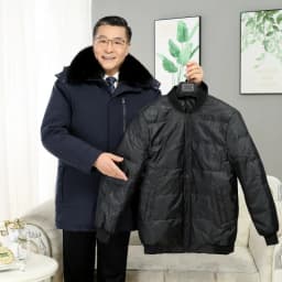 Windbreaker Men's Down Coats And Parkas Winter Jacket Man White Goose Down Jacket Puffer Jackets Padding Detachable Inner HXY196