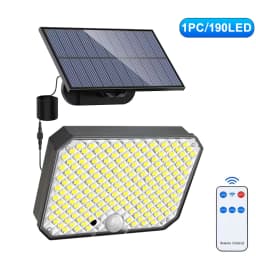 318/200 LED Solar Light Outdoor Super Bright 3 Modes Motion Sensor Wall Lamp IP65 Waterproof Street Light with Remote for Garden