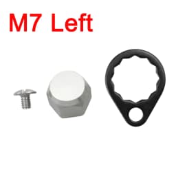 EKfan M8 Daiwa M7 Shimano Left / Right Hand Nut With Black 15MM Lock Washers and Screws For Baitcasting Fishing Reel DIY Parts