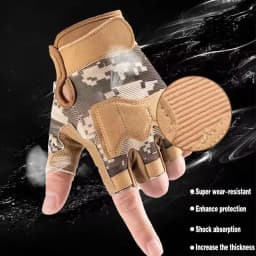 Unisex Half Finger Cycling Training Gloves Non-Slip Wear-Resistant Tactical Fitness Sports Outdoor Gloves for Men And Women
